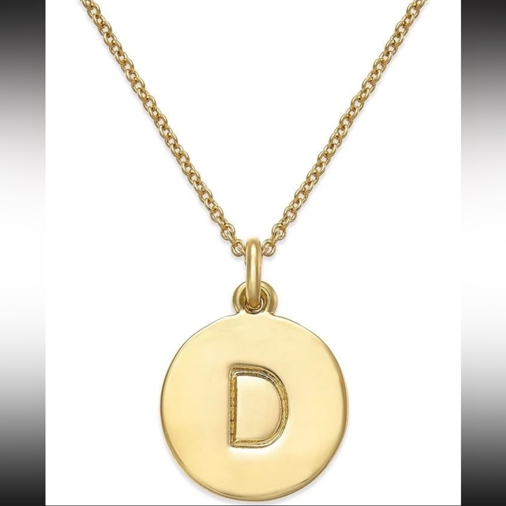 Kate Spade New York Initial Pendant Necklace D Gold